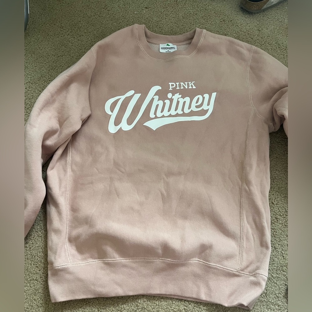 barstool pink whitney crew neck